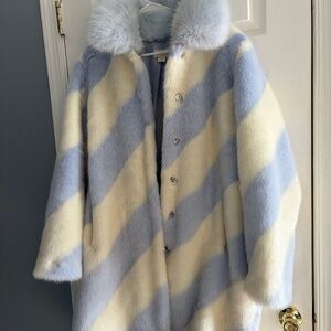 Maeve by Anthropologie faux fur coat